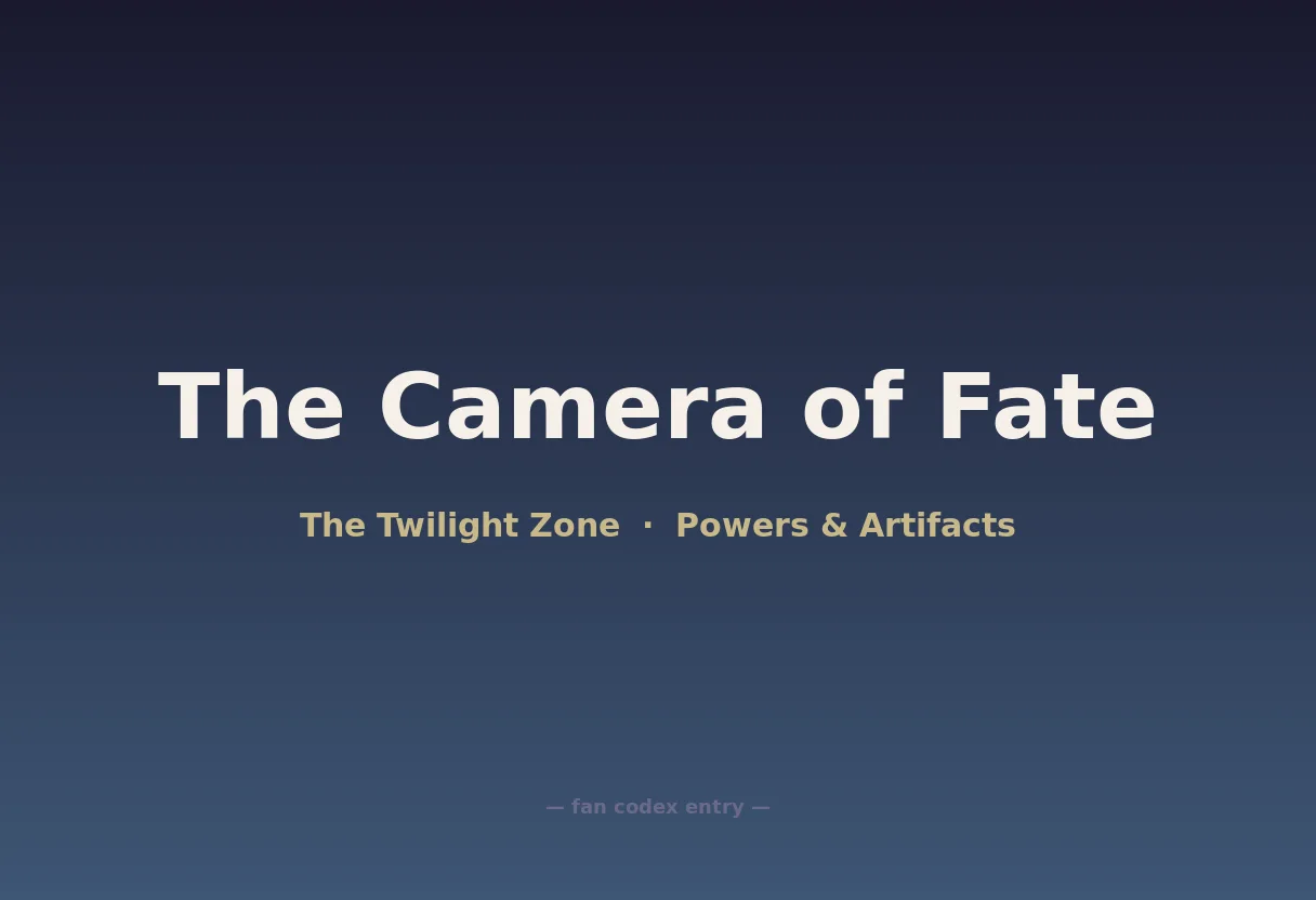 The Camera of Fate