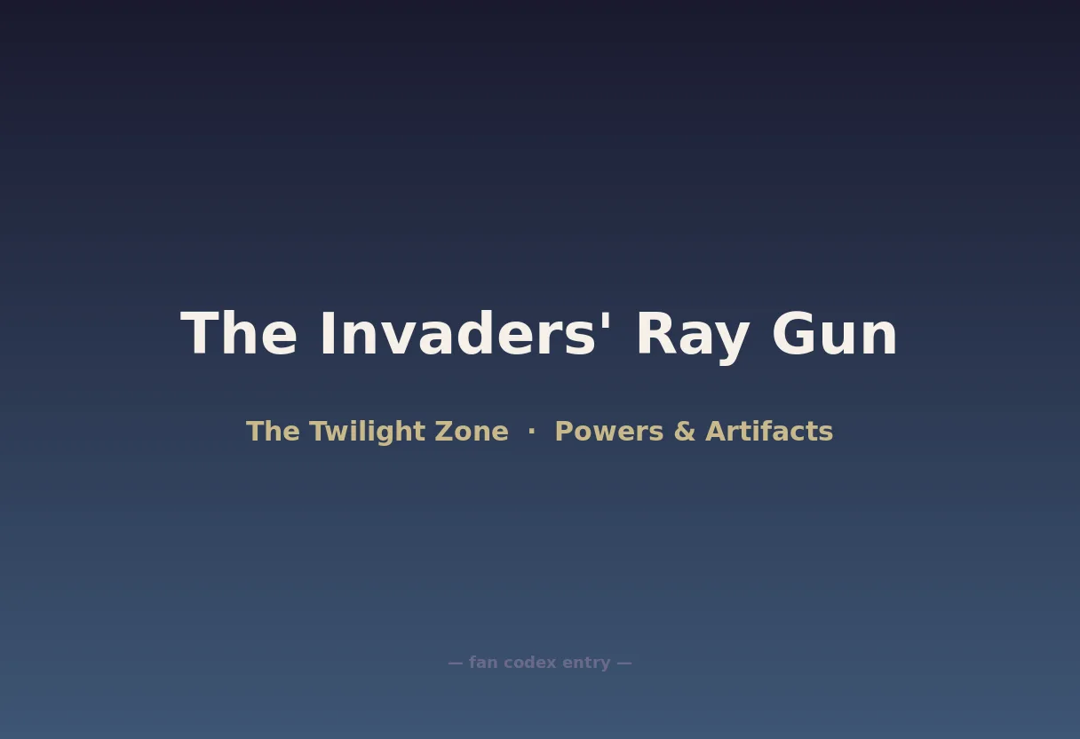 The Invaders' Ray Gun