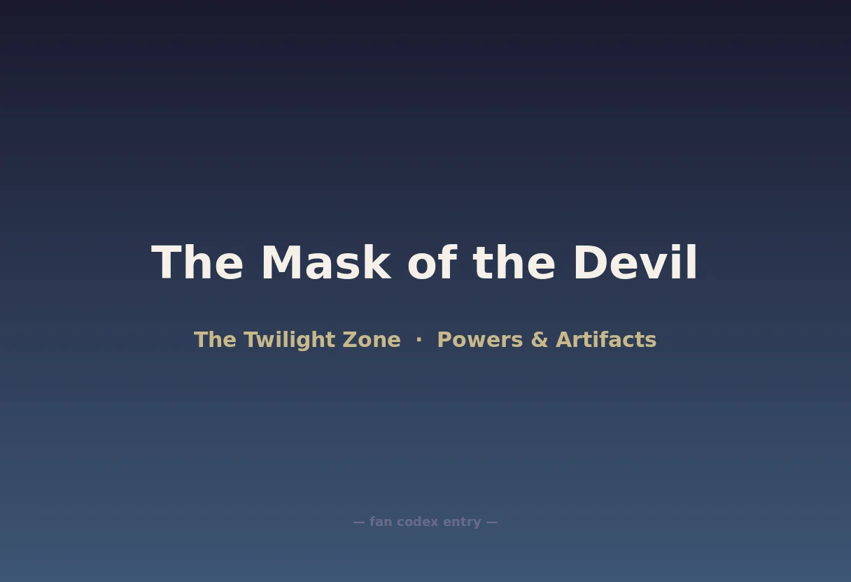 The Mask of the Devil